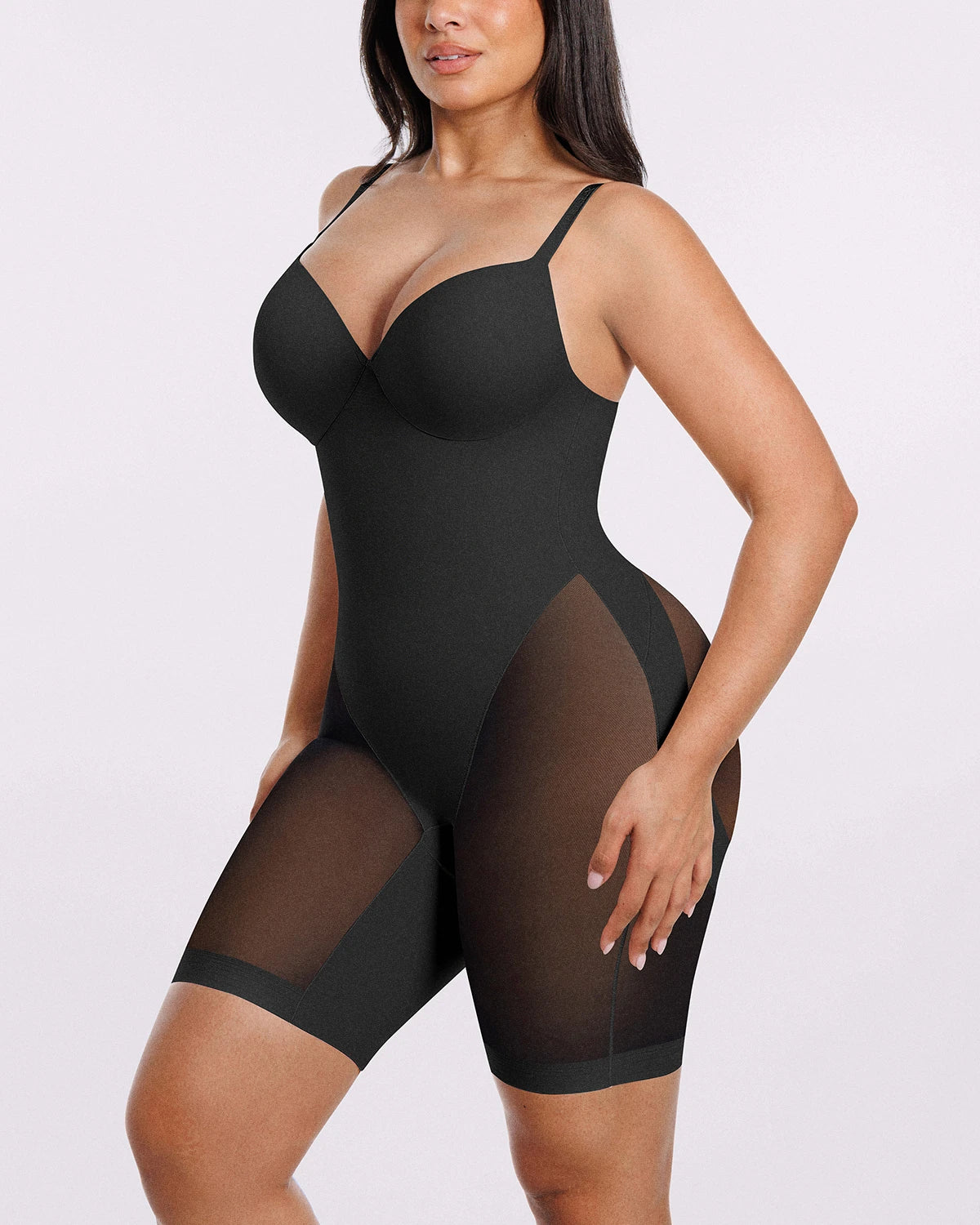 Bare Essentials™ MeshSmooth™ Low Back Mid Thigh Bodysuit - Image 9