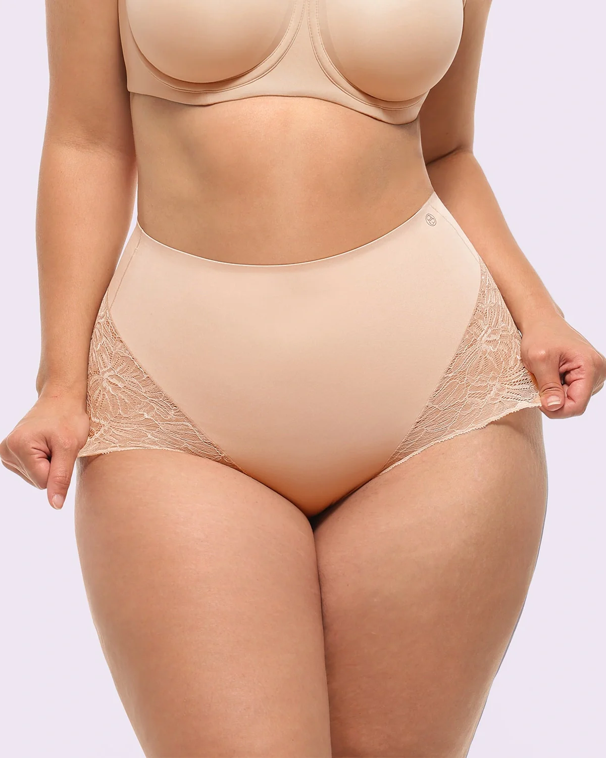 Bare Essentials™ MeshSmooth™ Mid-Waist Lace Brief - Image 5