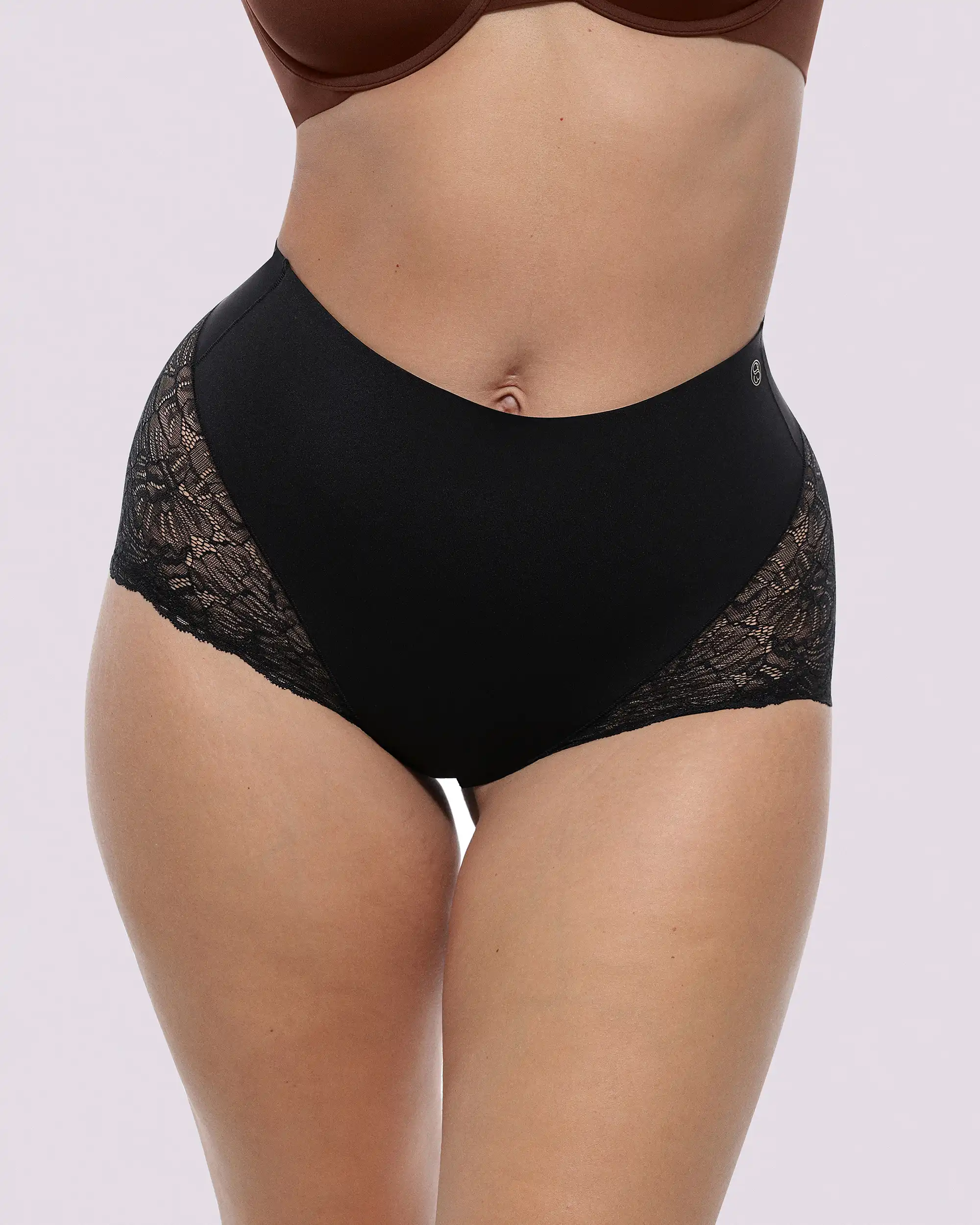 Bare Essentials™ MeshSmooth™ Mid-Waist Lace Brief - Image 9