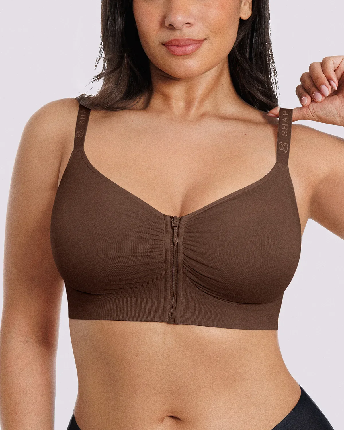 Bare Essentials™ Skin Flow Front-Zipper Wireless Bra - Image 48
