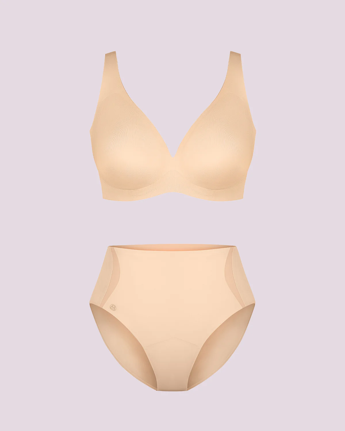 Curve Code™ LYCRA®FitSense™ Wireless V-Neck Bra + Brief - Image 5