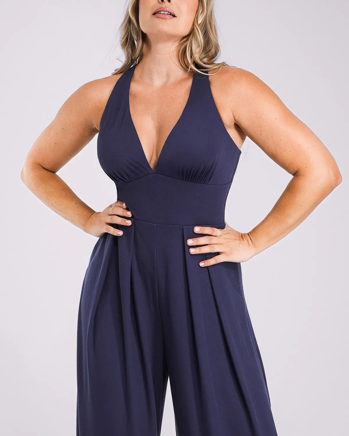 Bare Essentials™ AirSlim® Deep Plunge Built-In Shaping Jumpsuit - Image 16