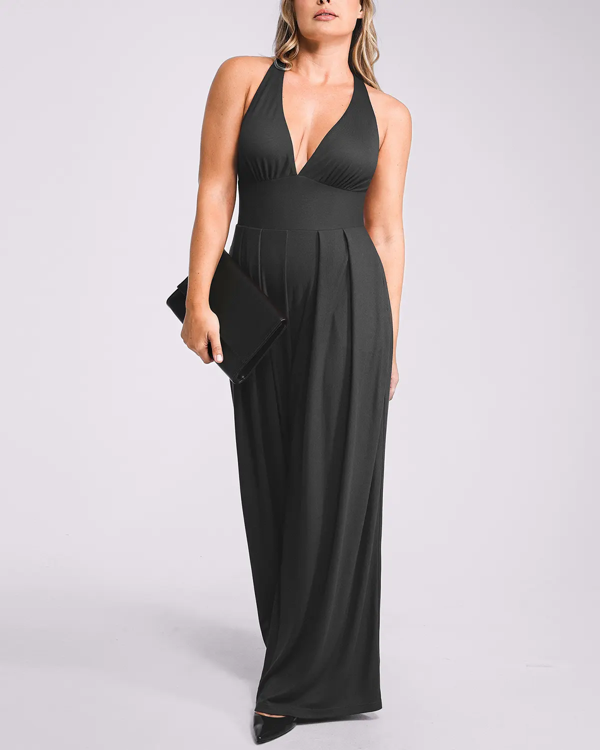 Bare Essentials™ AirSlim® Deep Plunge Built-In Shaping Jumpsuit - Image 22