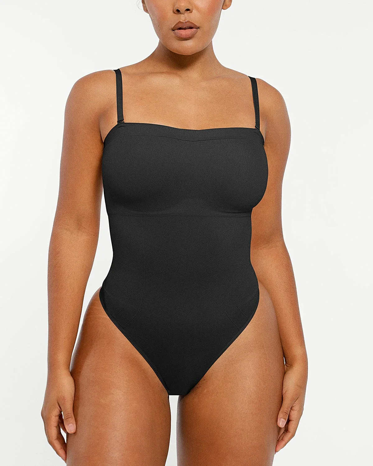 Bare Essentials™ Skin Flow Strapless Sculpt Thong Bodysuit - Image 11