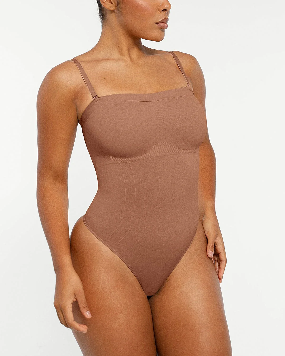 Bare Essentials™ Skin Flow Strapless Sculpt Thong Bodysuit - Image 15