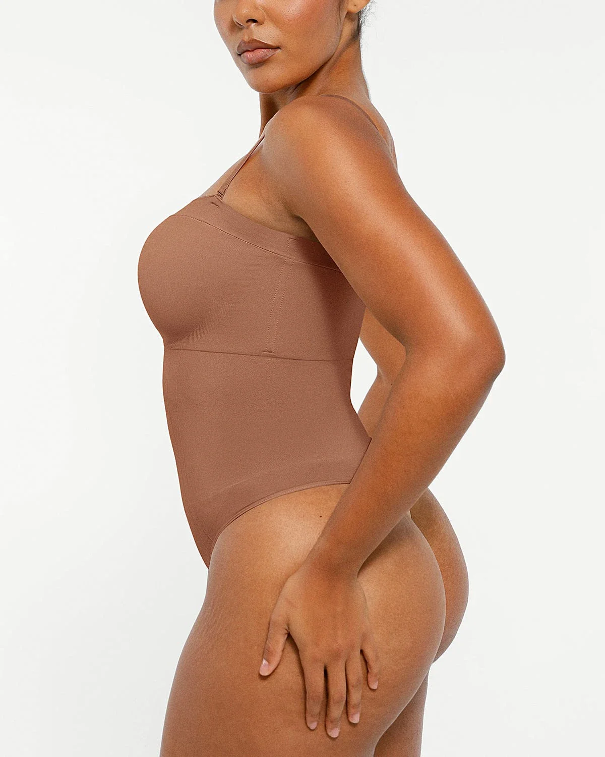 Bare Essentials™ Skin Flow Strapless Sculpt Thong Bodysuit - Image 16