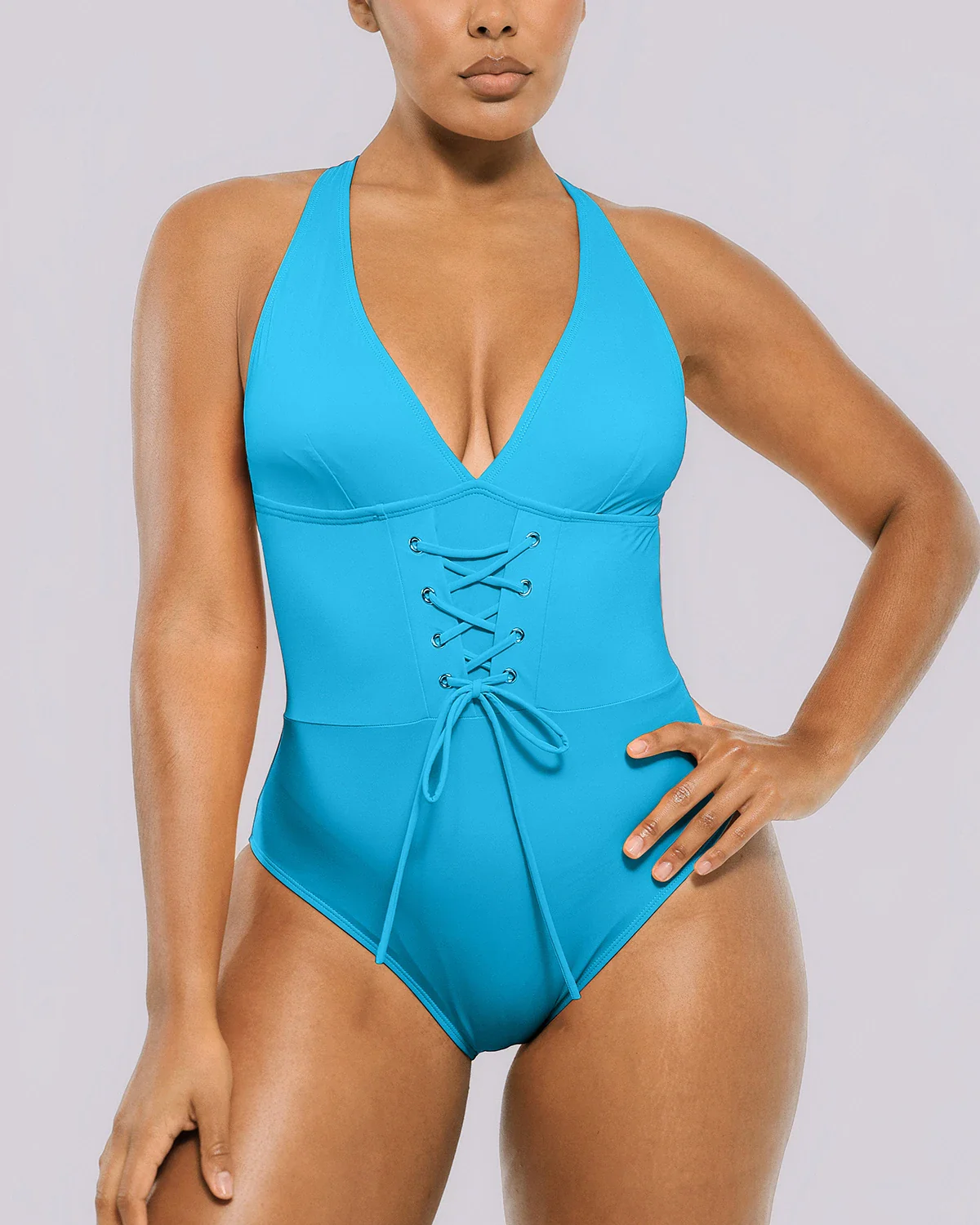 Smart Sculpt™ Plunge Corset Shaping Swimsuit - Image 15