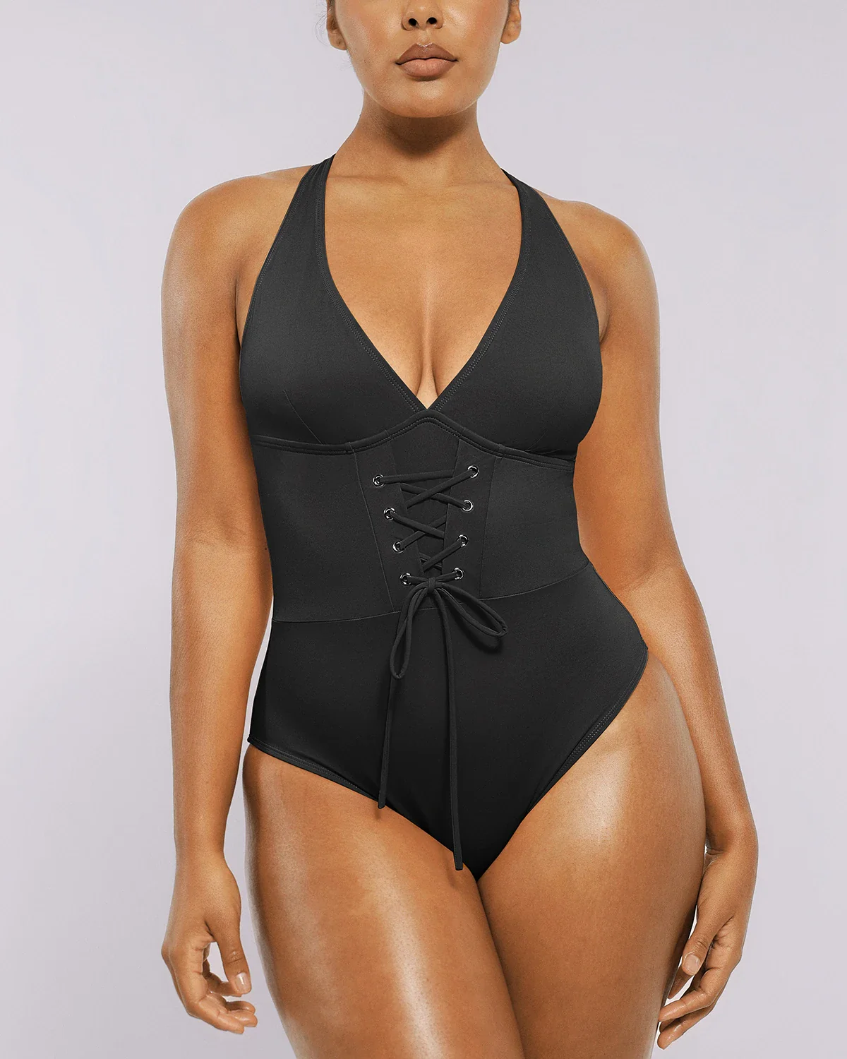 Smart Sculpt™ Plunge Corset Shaping Swimsuit - Image 25
