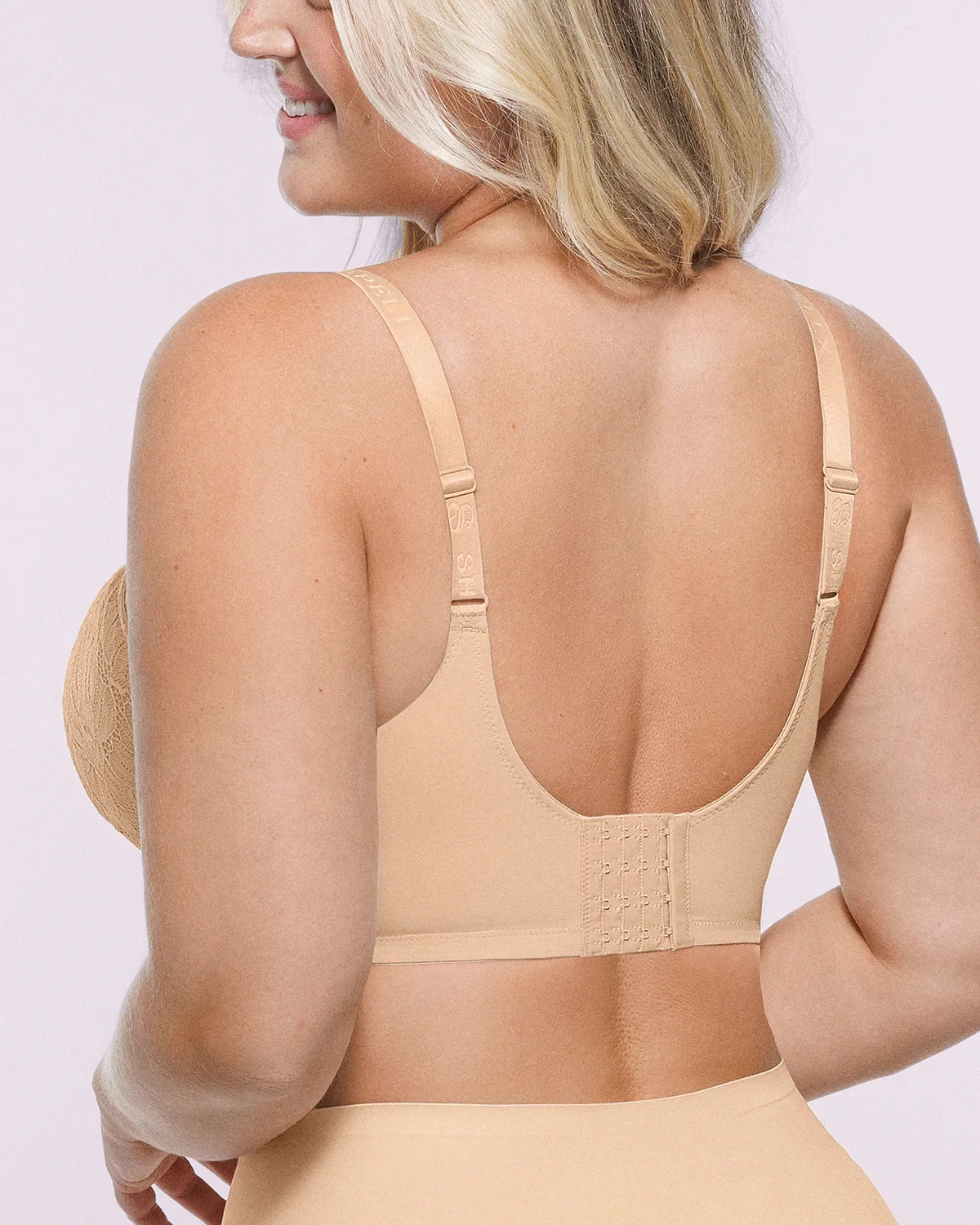 Bare Essentials™ AirSlim® Supportive Unlined Lace Underwired Bra - Image 3