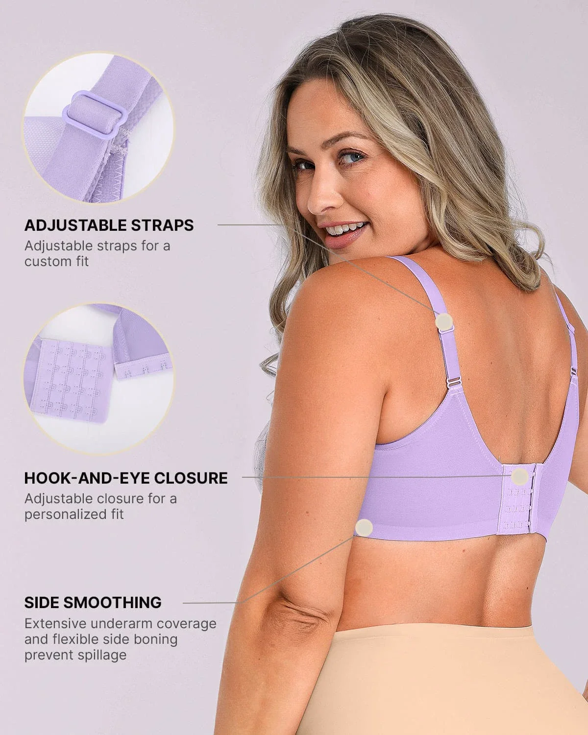 Bare Essentials™ AirSlim® Unlined Lace Underwired Uplift Bra - Image 12