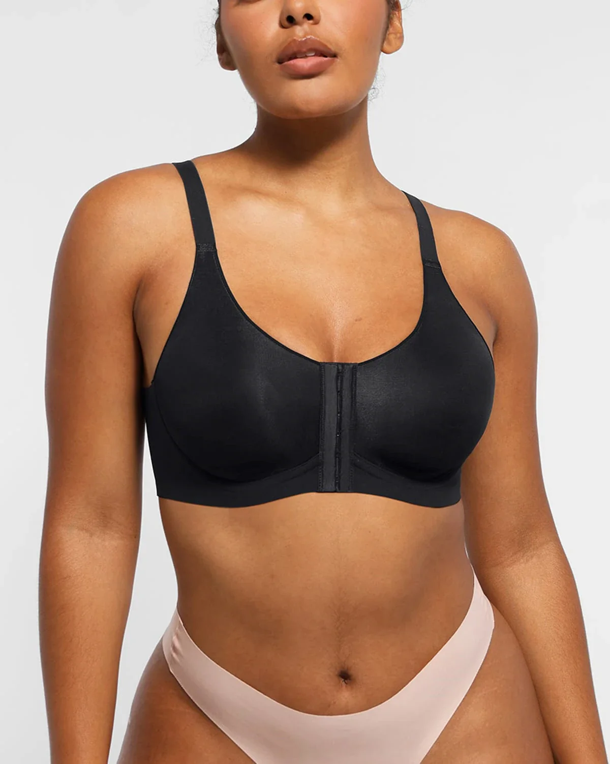 Bare Essentials™ Cream Touch™ Wireless Front-Hook Back Smooth Bra - Image 4