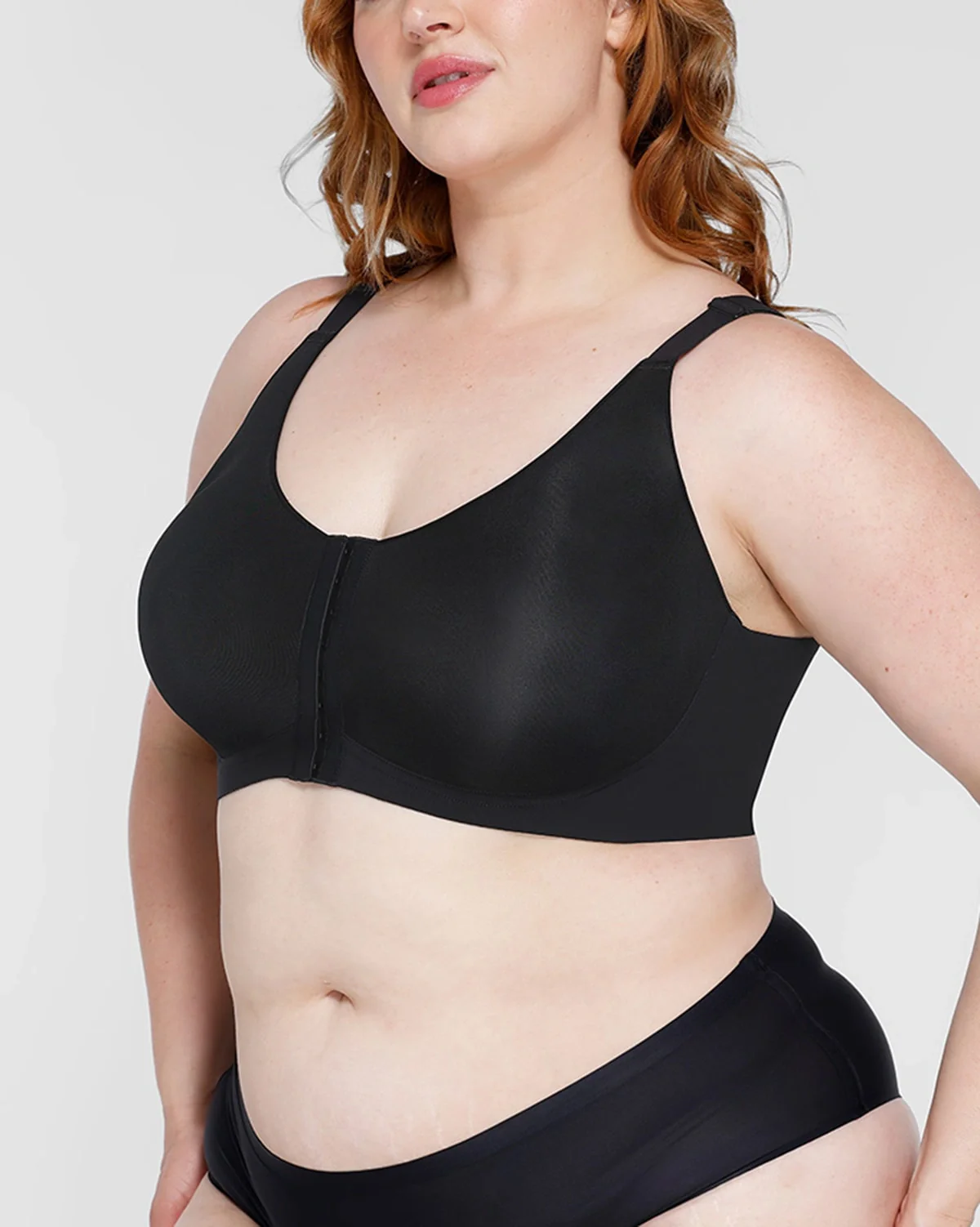 Bare Essentials™ Cream Touch™ Wireless Front-Hook Back Smooth Bra - Image 9